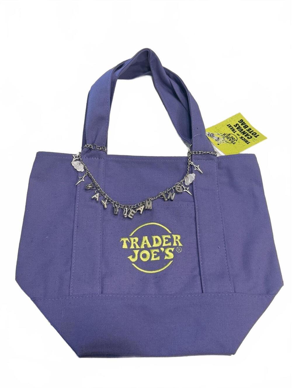 Custom Lavender Trader Joe’s Bag + Daydreaming Charm Chain